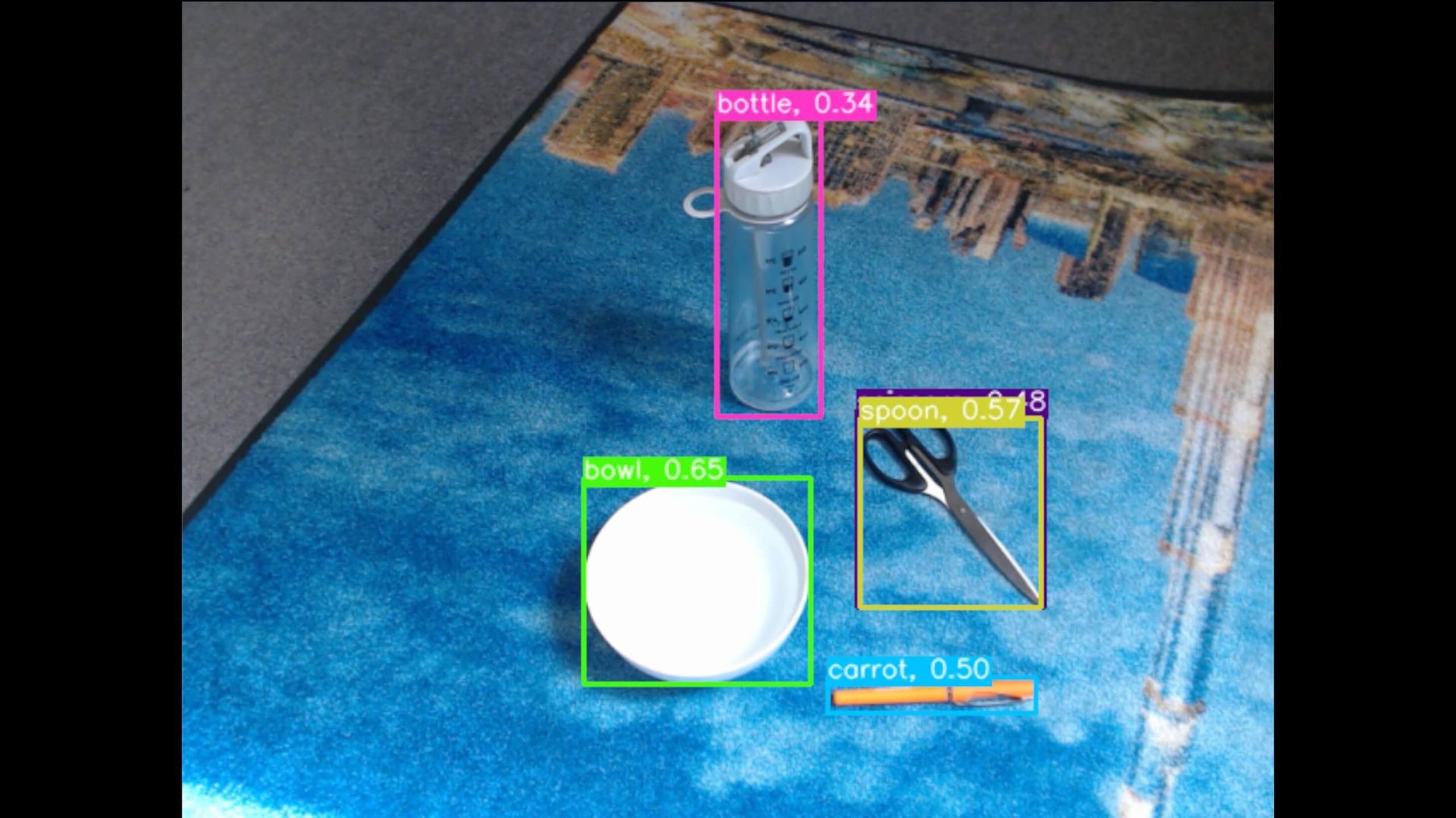 harmony produced demo of objection recognition using opencv